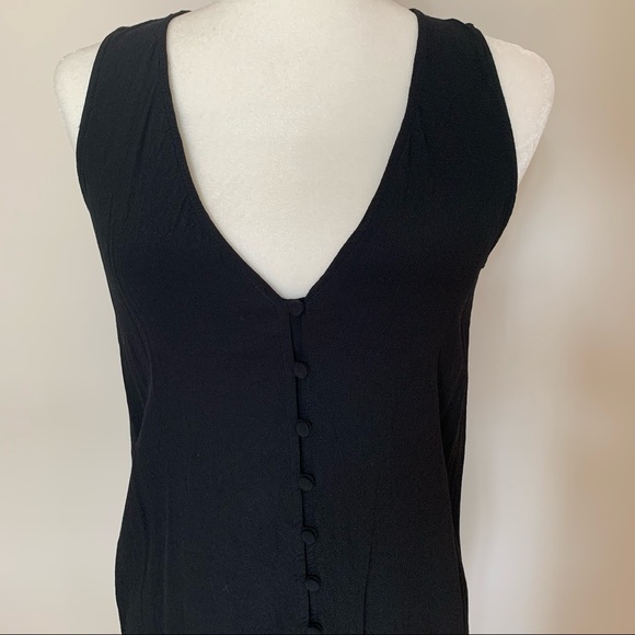 Madewell Black Button Front Dress - Picture 12 of 12